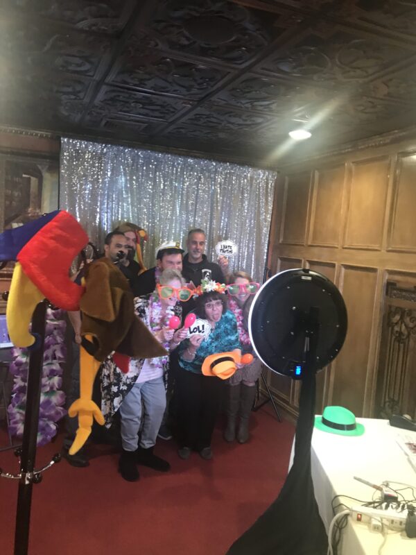 Photo Booths - Ring Light with Props and Squin Background