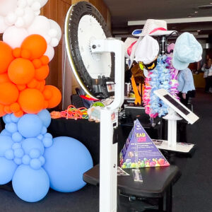 Photo Booth with Kiosk Photo Booth with Kiosk and Props